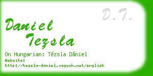 daniel tezsla business card